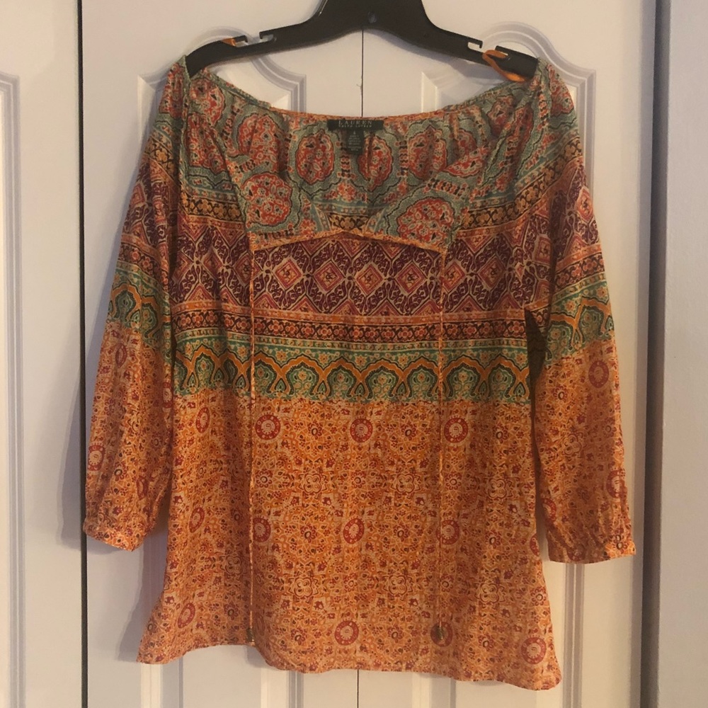 Ralph Lauren Peasant Top